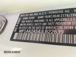2018 Porsche Macan с VIN WP1AA2A54JLB22639, выставлен на аукционе IAAI как лот 42285345 с пробегом 44 988 миль миль и . История ставок и продаж доступна на DreamBid. Изображение 9.