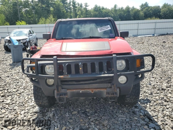 2006 Hummer H3 with VIN 5GTDN136468263670, listed as a Copart auction lot 68622554 with 134,008 mi miles and Salvage Title. Bid and sale history available at carsss.com. Image 5.