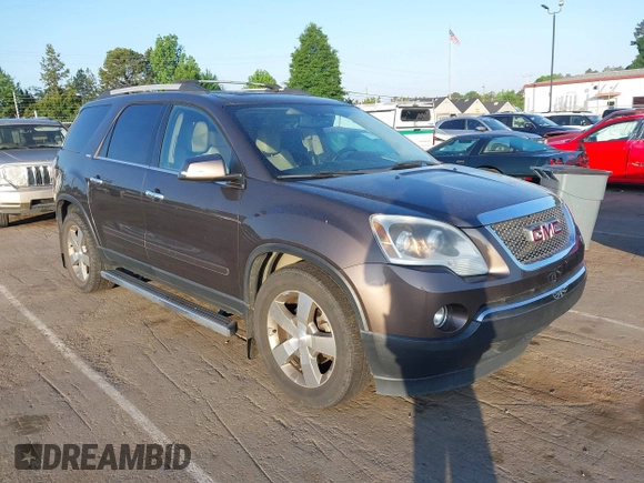2012 GMC Acadia SLT1 with VIN 1GKKVRED8CJ215297, listed as a IAAI auction lot 42183651 with 172,309 mi miles and . Bid and sale history available at carsss.com. Image 1.