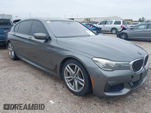 2016 BMW 7 Series 740i with VIN WBA7E2C56GG546920, listed as a IAAI auction lot 41610698 with 119,689 mi miles. Bid and sale history available at carsss.com. Image 1.