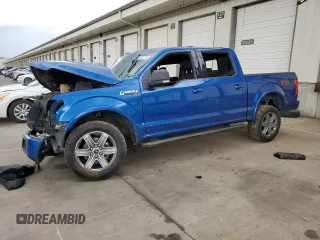 2018 Ford F-150 XL with VIN 1FTEW1E54JFE73767, listed as a Copart auction lot 55252775 with 65,755 mi miles and Salvage title. Bid and sale history available at DreamBid. Image 1.