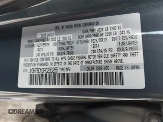 2023 Mazda CX-5 2.5 S Preferred Package with VIN JM3KFBCM0P0255265, listed as a IAAI auction lot 42066175 with 43,213 mi miles. Bid and sale history available at carsss.com. Image 9.