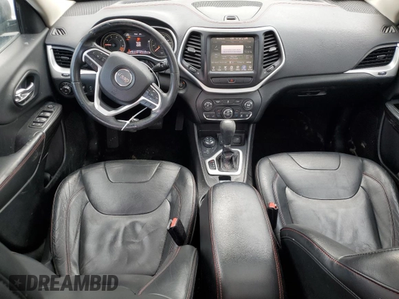 2014 Jeep Cherokee Trailhawk with VIN 1C4PJMBB9EW124371, listed as a Copart auction lot 42038105 with 137,717 mi miles and Salvage Title. Bid and sale history available at carsss.com. Image 8.