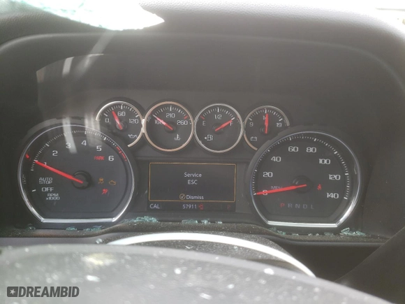 2019 Chevrolet Silverado 1500 LT with VIN 3GCPWCEK9KG145786, listed as a Copart auction lot 51367665 with 57,911 mi miles and Salvage Title. Bid and sale history available at carsss.com. Image 9.