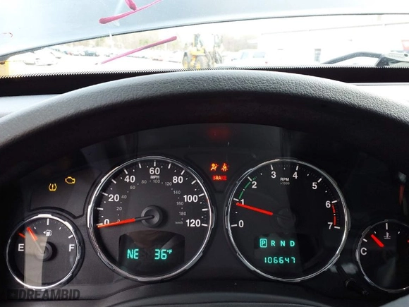 2012 Jeep Liberty Sport with VIN 1C4PJMAK5CW140047, listed as a IAAI auction lot 41844152 with 106,647 mi miles. Bid and sale history available at carsss.com. Image 7.