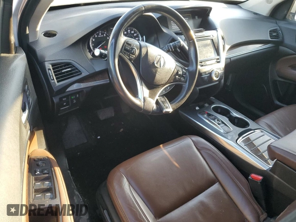 2017 Acura MDX Technology z VIN 5FRYD3H51HB006071, wystawiony jako Copart lot #52309705 z przebiegiem 98 171 mil mil oraz Szkoda całkowita • Salvage title. Historia ofert i sprzedaży dostępna na DreamBid. Obrazek 8.