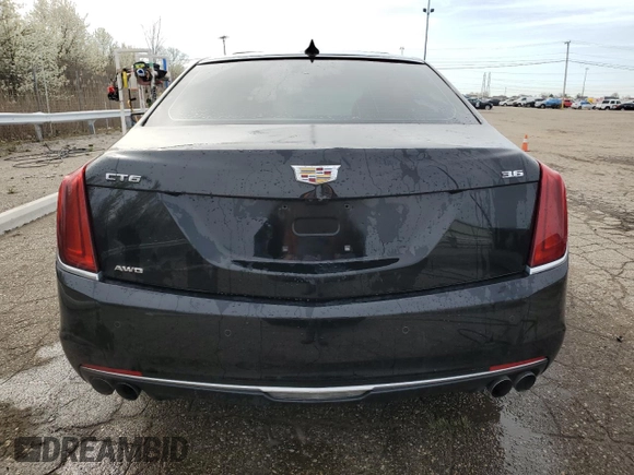 2017 Cadillac CT6 Luxury AWD with VIN 1G6KD5RS5HU164768, listed as a Copart auction lot 53703425 with 51,003 mi miles and Clean title. Bid and sale history available at DreamBid. Image 6.