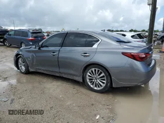 2019 Infiniti Q50 Luxe with VIN JN1EV7AP8KM543039, listed as a Copart auction lot 61196104 with 68,084 mi miles and Non repairable. Bid and sale history available at DreamBid. Image 2.