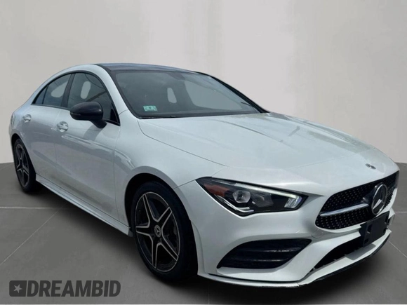 2021 Mercedes-Benz CLA 250 with VIN W1K5J4HB7MN179863, listed as a Copart auction lot 57399445 with 35,378 mi miles and Clean title. Bid and sale history available at DreamBid. Image 1.