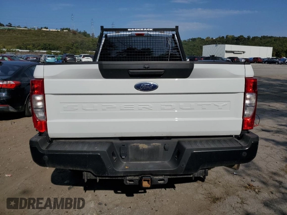 2022 Ford F-250 XL with VIN 1FT7X2B61NEE67333, listed as a Copart auction lot 74192824 with 36,521 mi miles and Salvage Title. Bid and sale history available at DreamBid. Image 6.
