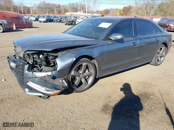 2018 Audi A8 L with VIN WAU44AFD5JN000471, listed as a IAAI auction lot 40785370 with 72,088 mi miles. Bid and sale history available at carsss.com. Image 2.