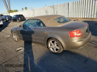 2004 Audi A4 3.0L with VIN WAUAT48H24K001168, listed as a Copart auction lot 88371355 with 116,889 mi miles and Salvage Title. Bid and sale history available at carsss.com. Image 2.