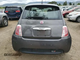 2015 FIAT 500e with VIN 3C3CFFGE1FT522913, listed as a Copart auction lot 54573405 with 37,964 mi miles and Salvage Title. Bid and sale history available at carsss.com. Image 6.