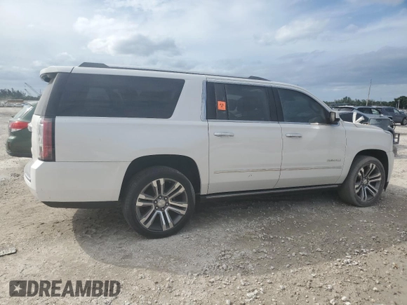 2019 GMC Yukon XL Denali with VIN 1GKS1HKJ3KR251642, listed as a Copart auction lot 76199674 with 0 mi miles and Salvage Title. Bid and sale history available at carsss.com. Image 3.