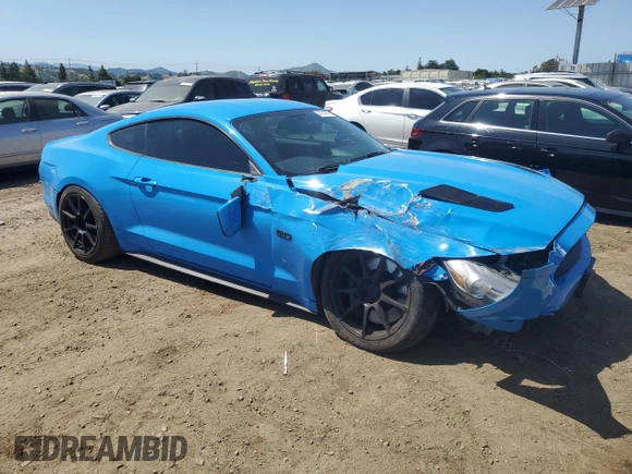 2017 Ford Mustang GT with VIN 1FA6P8CF0H5335929, listed as a Copart auction lot 55785675 with 71,600 mi miles and Salvage title. Bid and sale history available at DreamBid. Image 4.