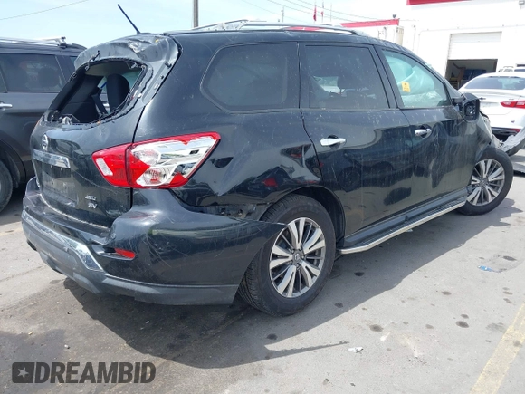 2018 Nissan Pathfinder SV with VIN 5N1DR2MM4JC636562, listed as a IAAI auction lot 42348812 with Not provided miles and . Bid and sale history available at DreamBid. Image 4.