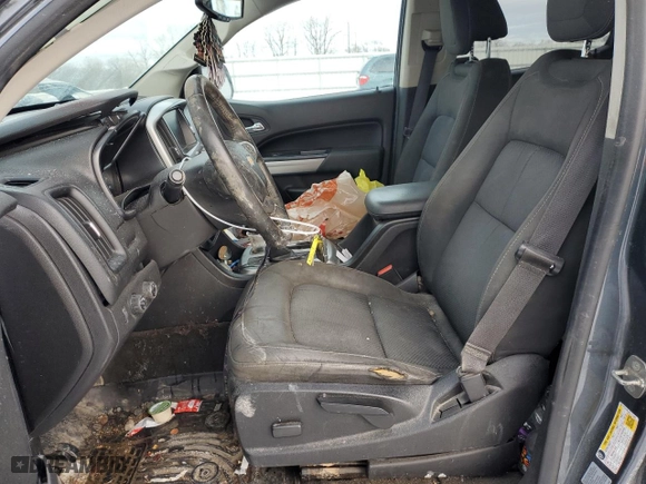 2015 Chevrolet Colorado 4WD LT with VIN 1GCGTBE32F1171940, listed as a Copart auction lot 45837705 with 169,349 mi miles and Salvage Title. Bid and sale history available at carsss.com. Image 7.