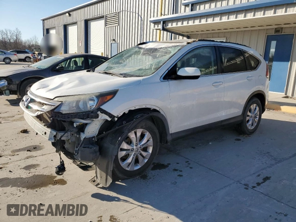 2014 Honda CR-V EX-L with VIN 5J6RM4H76EL102083, listed as a Copart auction lot 48851435 with 0 mi miles and Salvage Title. Bid and sale history available at carsss.com. Image 1.