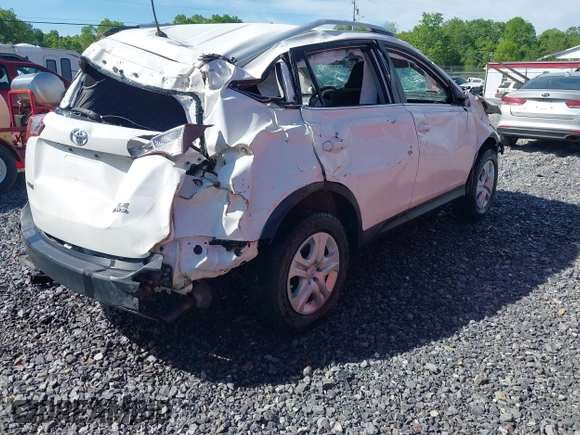2013 Toyota RAV4 LE with VIN JTMBFREV7DD002763, listed as a IAAI auction lot 42286753 with 125,022 mi miles and . Bid and sale history available at DreamBid. Image 4.
