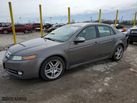 2008 Acura TL with VIN 19UUA66258A024604, listed as a Copart auction lot 51944445 with 0 mi miles and Salvage Title. Bid and sale history available at carsss.com. Image 1.