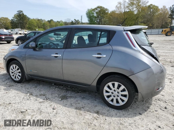 2015 Nissan LEAF S with VIN 1N4AZ0CP7FC330279, listed as a Copart auction lot 51583175 with 62,617 mi miles and Salvage Title. Bid and sale history available at DreamBid. Image 2.