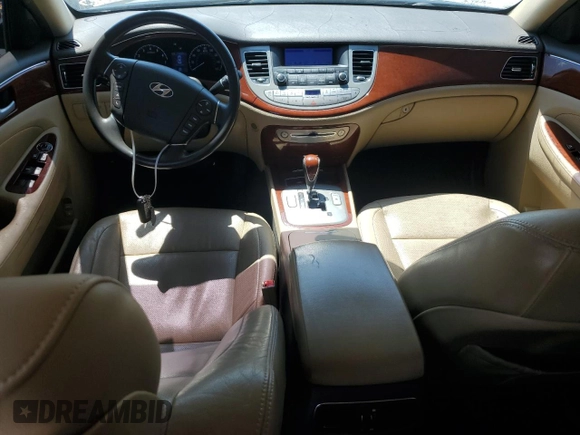 2013 Hyundai Genesis 3.8L with VIN KMHGC4DDXDU248177, listed as a Copart auction lot 54860285 with 79,629 mi miles and Salvage title. Bid and sale history available at DreamBid. Image 8.