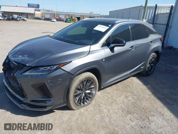 2020 Lexus RX 450h F Sport Performance with VIN 2T2YGMDA4LC055002, listed as a IAAI auction lot 41974333 with 64,998 mi miles and . Bid and sale history available at DreamBid. Image 19.