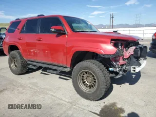 2018 Toyota 4Runner SR5 with VIN JTEBU5JR6J5531422, listed as a Copart auction lot 53026915 with 74,342 mi miles and Salvage Title. Bid and sale history available at carsss.com. Image 4.