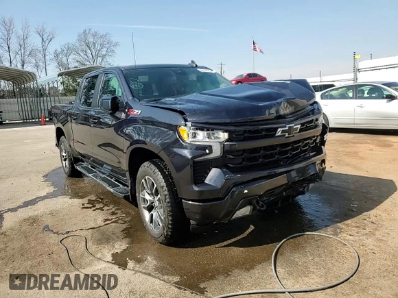 2023 Chevrolet Silverado 1500 RST with VIN 1GCUDEE8XPZ126146, listed as a Copart auction lot 46550535 with 46,492 mi miles and Salvage Title. Bid and sale history available at DreamBid. Image 13.