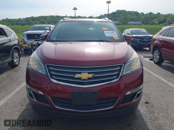 2015 Chevrolet Traverse LT with VIN 1GNKRGKD9FJ162100, listed as a IAAI auction lot 42159483 with 141,255 mi miles and . Bid and sale history available at DreamBid. Image 12.