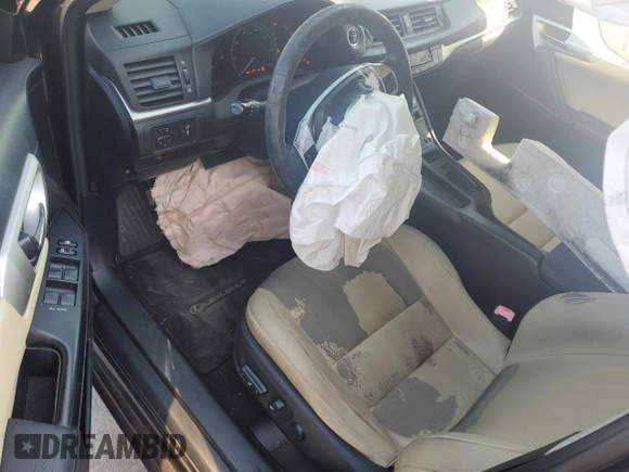 2011 Lexus CT 200h with VIN JTHKD5BH5B2039413, listed as a Copart auction lot 57725925 with 169,817 mi miles and Salvage title. Bid and sale history available at DreamBid. Image 8.