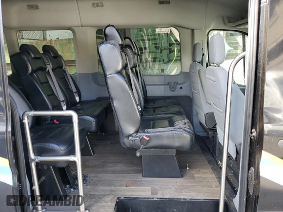 2017 Ford Transit Passenger XL with VIN 1FBZX2CM8HKB38970, listed as a Copart auction lot 55408154 with 56,597 mi miles and Salvage Title. Bid and sale history available at carsss.com. Image 11.
