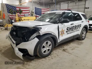 2024 Ford Police Interceptor Utility z VIN 1FM5K8AB7RGA02908, wystawiony jako Copart lot #89098655 z przebiegiem 4565 mil mil oraz Szkody całkowita. Historia ofert i sprzedaży dostępna na DreamBid. Obrazek 1.