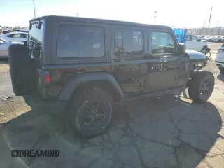 2023 Jeep Wrangler Sport S with VIN 1C4HJXDG2PW520109, listed as a Copart auction lot 42623965 with 14,256 mi miles and Clean Title. Bid and sale history available at DreamBid. Image 3.