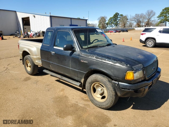 2001 Ford Ranger XL with VIN 1FTYR14U01PA01508, listed as a Copart auction lot 45919545 with 338,290 mi miles and Salvage Title. Bid and sale history available at carsss.com. Image 4.