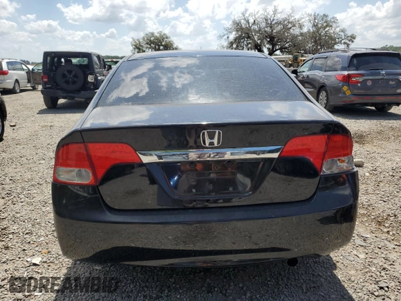 2010 Honda Civic LX with VIN 2HGFA1F52AH540836, listed as a Copart auction lot 55409495 with 117,035 mi miles and Salvage Title. Bid and sale history available at DreamBid. Image 6.