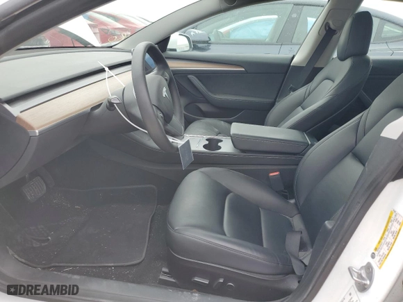 2022 Tesla Model 3 Long Range with VIN 5YJ3E1EB2NF277448, listed as a Copart auction lot 47970765 with 53,055 mi miles and Salvage Title. Bid and sale history available at carsss.com. Image 7.