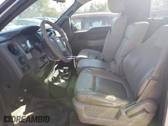 2010 Ford F-150 XL with VIN 1FTMF1EW4AFC63092, listed as a Copart auction lot 76612624 with 124,879 mi miles and Salvage Title. Bid and sale history available at DreamBid. Image 7.