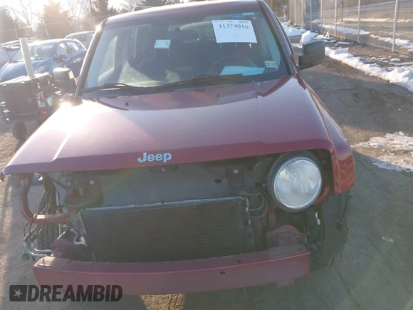 2013 Jeep Patriot Sport with VIN 1C4NJRBB5DD108697, listed as a IAAI auction lot 41374016 with 110,276 mi miles and . Bid and sale history available at carsss.com. Image 12.