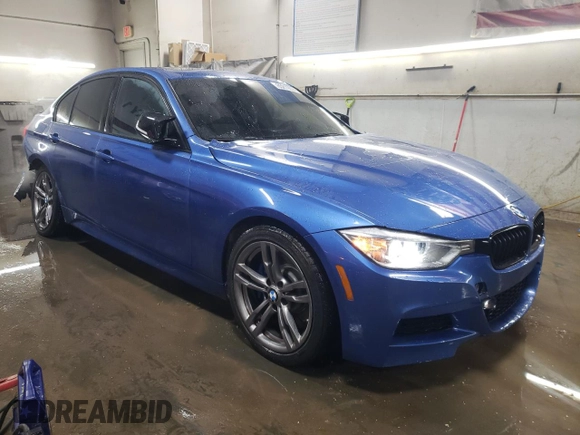 2015 BMW 3 Series 335i xDrive with VIN WBA3B9C56FP705241, listed as a Copart auction lot 85219074 with 193,438 mi miles and Salvage title. Bid and sale history available at DreamBid. Image 4.