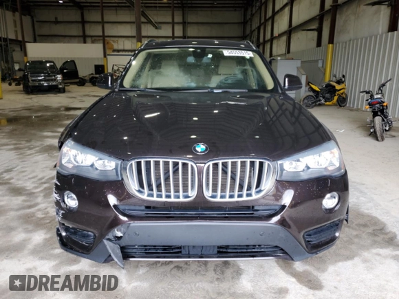 2015 BMW X3 xDrive28i with VIN 5UXWX9C5XF0D59643, listed as a Copart auction lot 54553515 with 76,729 mi miles and Salvage Title. Bid and sale history available at DreamBid. Image 5.