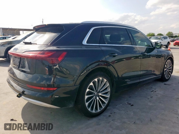 2019 Audi e-tron Prestige with VIN WA1VABGE1KB013888, listed as a Copart auction lot 55246035 with 41,529 mi miles and Salvage Title. Bid and sale history available at DreamBid. Image 3.