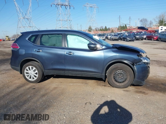 2014 Nissan Rogue S with VIN 5N1AT2MK0EC867435, listed as a IAAI auction lot 41825081 with 1 mi miles. Bid and sale history available at carsss.com. Image 13.