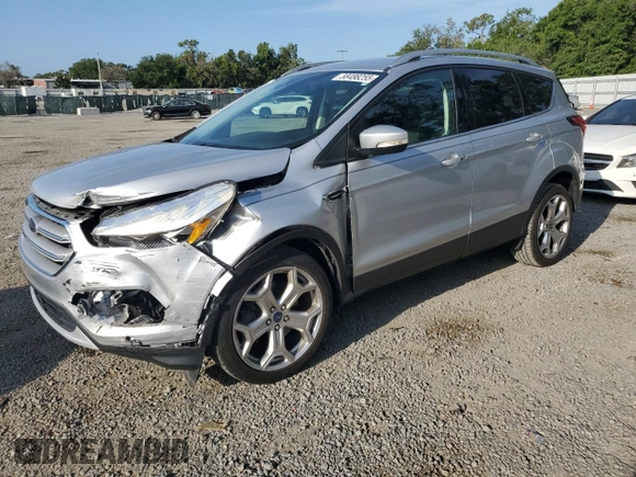 2019 Ford Escape Titanium with VIN 1FMCU9J92KUA78127, listed as a Copart auction lot 58488255 with 82,956 mi miles and Non repairable. Bid and sale history available at DreamBid. Image 1.