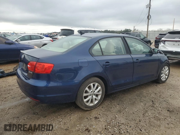 2012 Volkswagen Jetta SE with VIN 3VWDX7AJ3CM399014, listed as a Copart auction lot 46358405 with 123,733 mi miles and Salvage title. Bid and sale history available at DreamBid. Image 3.