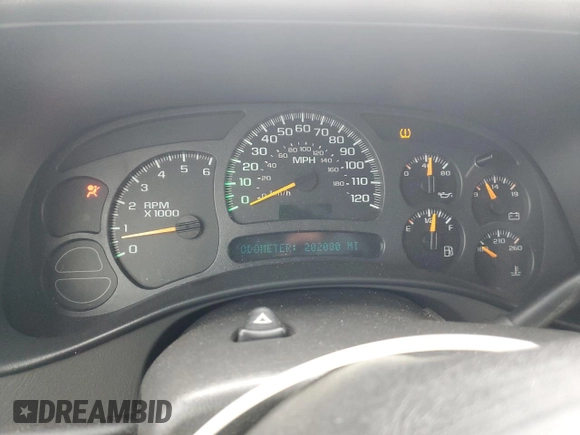2004 Chevrolet Tahoe LS with VIN 1GNEC13V44J301307, listed as a Copart auction lot 45314165 with 202,080 mi miles and Salvage Title. Bid and sale history available at carsss.com. Image 9.