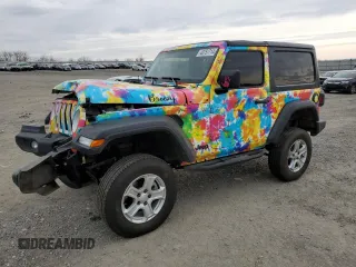 2021 Jeep Wrangler Willys with VIN 1C4HJXAG3MW637195, listed as a Copart auction lot 40757714 with 27,621 mi miles and Non repairable. Bid and sale history available at DreamBid. Image 1.