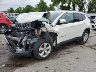 2018 Jeep Compass Latitude с VIN 3C4NJDBB6JT282965, выставлен на аукционе Copart как лот 59621735 с пробегом Не указан миль и Списание • Salvage title. История ставок и продаж доступна на DreamBid. Изображение 1.