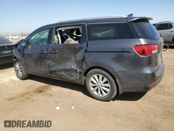2017 Kia Sedona EX with VIN KNDMC5C16H6291154, listed as a Copart auction lot 52986945 with 107,067 mi miles and Salvage Title. Bid and sale history available at carsss.com. Image 2.