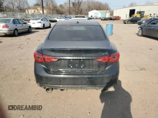 2020 Infiniti Q50 Red Sport 400 with VIN JN1FV7AR9LM660491, listed as a Copart auction lot 48175725 with 39,540 mi miles and Salvage Title. Bid and sale history available at carsss.com. Image 6.